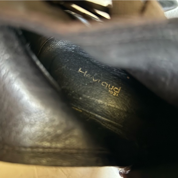 HEYRAUD Brown Leather Ankle Boots - Picture 8 of 8
